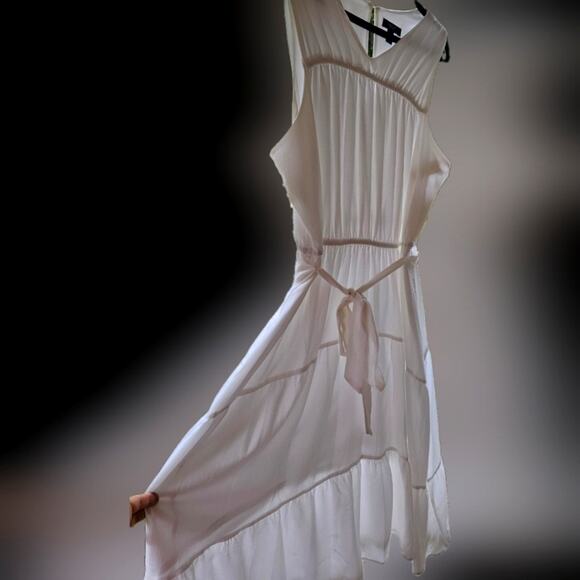 NWT Vera Wang White Tiered Tank Dress Midi White Size Size XXL - Picture 2 of 13